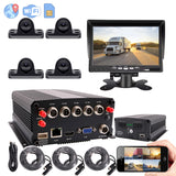 JOINLGO 4CH GPS 4G WiFi 1080P SSD/SD Vehicle Car DVR Kit Motion Detection Remote View video and Track on APP/Motion Alarm