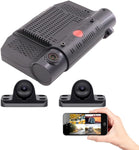 JOINLGO 4-CH 1080P Dash Camera AI WiFi GPS 4G LTE Cellular ADAS + DMAS Remote View on APP/Web 2-CH Built-in Front and Rear Camera 2-CH External Mini 1080P Waterproof Camera