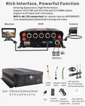 JOINLGO Touch Screen 10" GPS 4G WiFi 1080P Vehicle Truck Fleet DVR Audio and Video Recorder System Remote View on Phone and Web 4 IR Car Cameras 120 View Angle