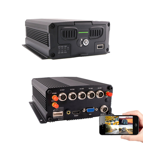 JOINLGO 8-CH 4G Cellular GPS WiFi 1080P SSD Bus Truck Blackbox Recorder DVR G-sensor/Motion Alarm/Remote View Video and Track on APP