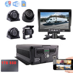 JOINLGO 4-CH 1080P 4G GPS WIFI SSD/SD Vehicle Truck DVR Kit Loop Record/G-sensor/Motion Dection/Remote View Video and Track/4G SIM