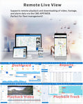 JOINLGO Touch Screen 10" GPS 4G WiFi 1080P Vehicle Truck Fleet DVR Audio and Video Recorder System Remote View on Phone and Web 4 IR Car Cameras 120 View Angle
